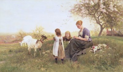 Feeding the Goats by Otto Weber